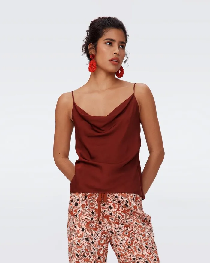 Berlin Top Chestnut Women DVF Tops