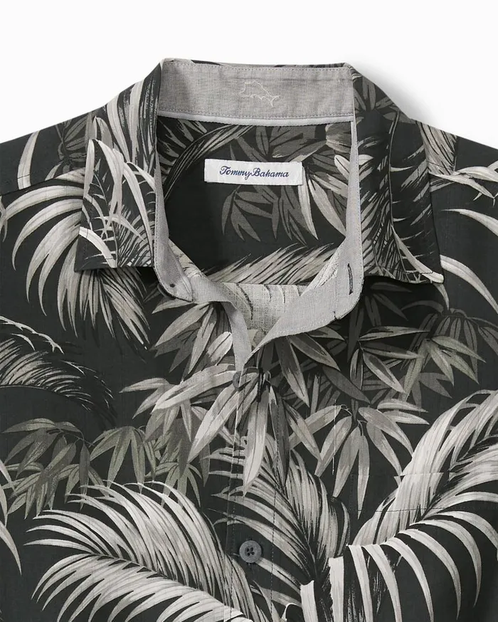 Big and Tall Big and Tall Made For Shade Silk Camp Shirt Black Tommy Bahama Shirts Big and Tall Big and Tall Made For Shade Silk Camp Shirt Black Tommy Bahama Shirts