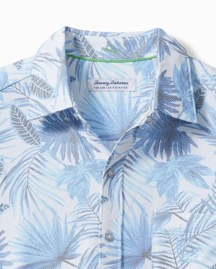 Big and Tall Big and Tall San Lucio Falling Fronds Knit Stretch Shirt Kingdom Blue Tommy Bahama Shirts Big and Tall Big and Tall San Lucio Falling Fronds Knit Stretch Shirt Kingdom Blue Tommy Bahama Shirts