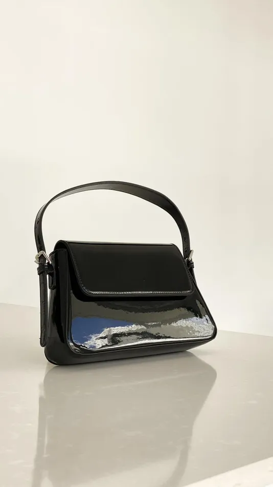 Billy J Bags Women Maisie High Shine Handbag 8211 Black