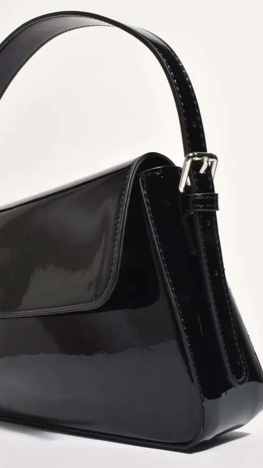 Billy J Bags Women Maisie High Shine Handbag 8211 Black