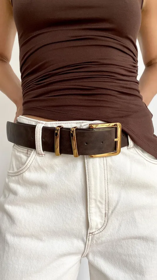 Billy J Belts Women Jabilo Belt 8211 Brown Gold