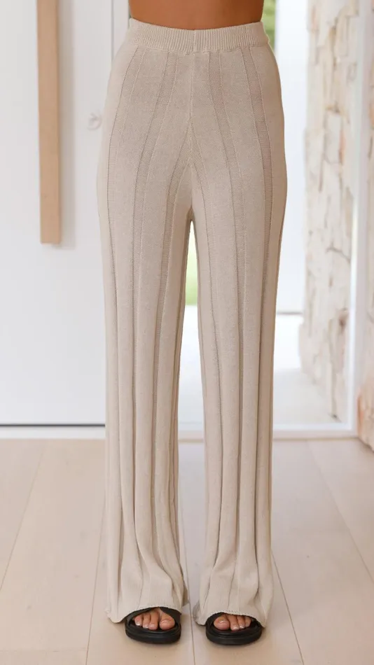 Billy J Bottoms Women Bayu Knit Pants 8211 Cream
