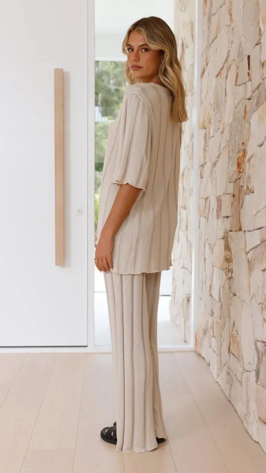 Billy J Bottoms Women Bayu Knit Pants 8211 Cream