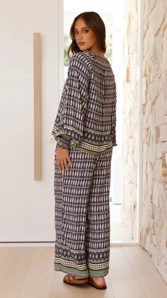 Billy J Bottoms Women Cici Pants 8211 Lorena Print