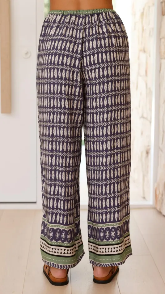 Billy J Bottoms Women Cici Pants 8211 Lorena Print
