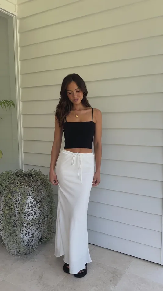 Billy J Bottoms Women Messina Maxi Skirt 8211 White