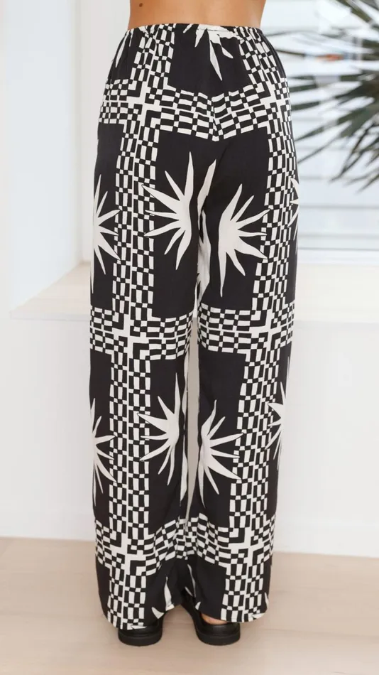Billy J Bottoms Women Montana Pants 8211 Kahlo Print
