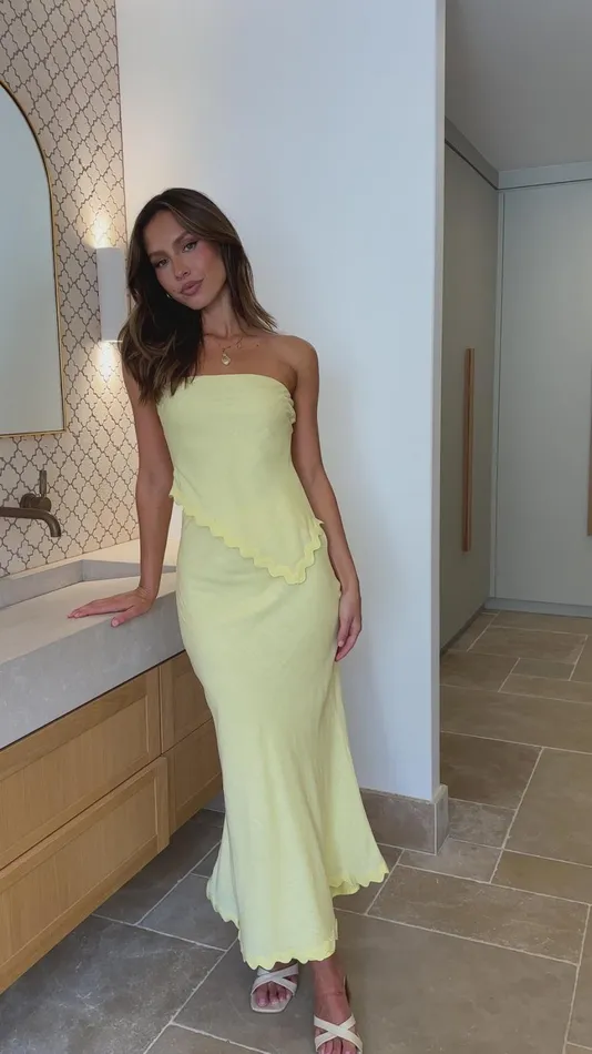 Billy J Bottoms Women Solara Maxi Skirt 8211 Yellow