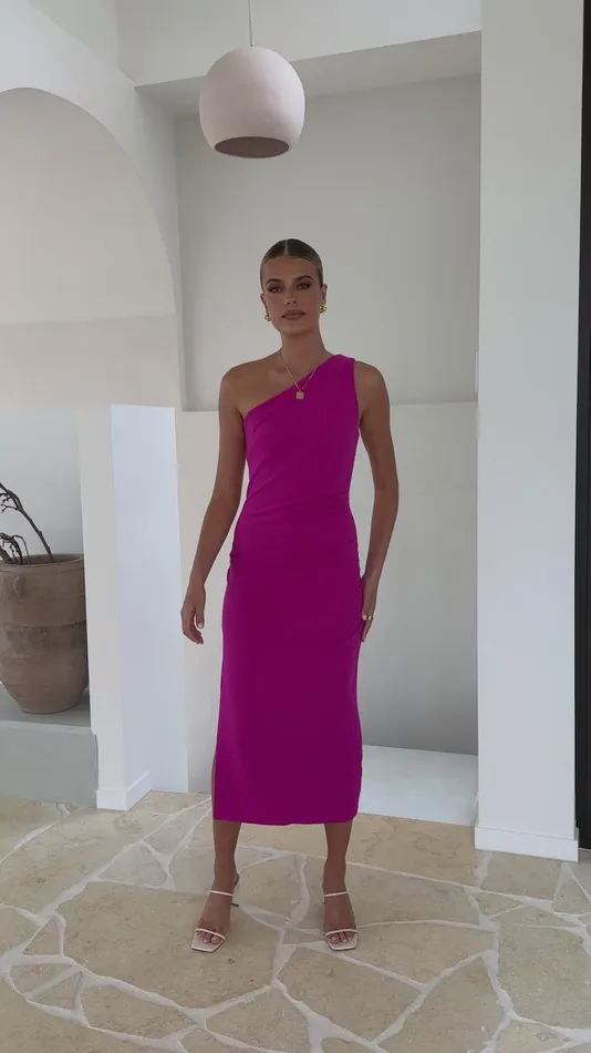Billy J Dresses Women Alaina Midi Dress 8211 Magenta