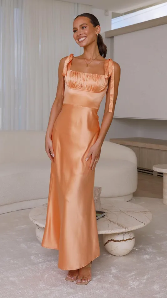 Billy J Dresses Women Alba Maxi Dress 8211 Melon