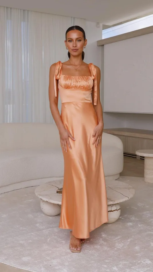 Billy J Dresses Women Alba Maxi Dress 8211 Melon