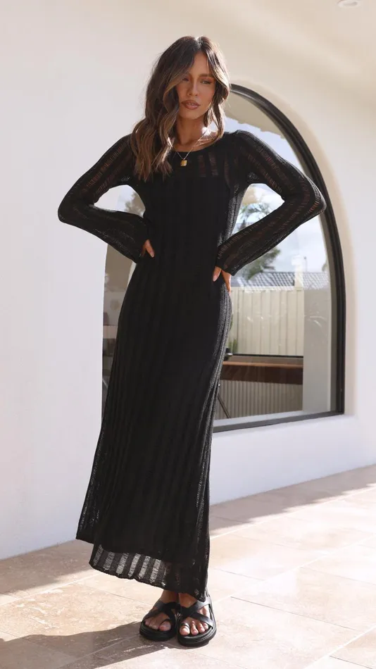Billy J Dresses Women Allure Maxi Dress 8211 Black