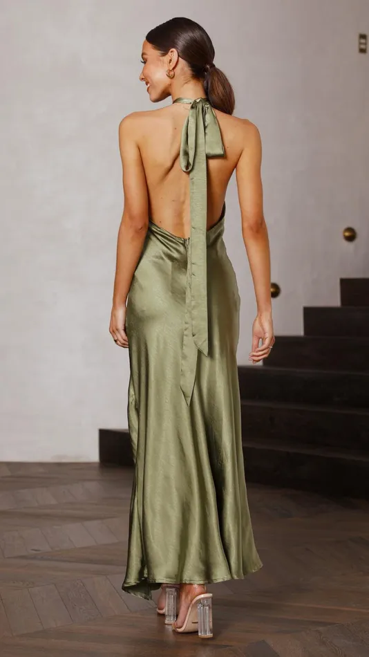 Billy J Dresses Women Amalia Maxi Dress 8211 Olive