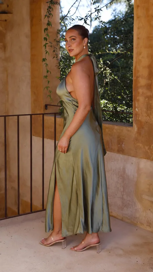 Billy J Dresses Women Amalia Maxi Dress 8211 Olive