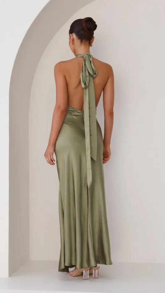 Billy J Dresses Women Amalia Maxi Dress 8211 Olive