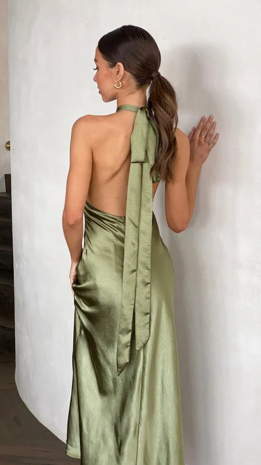 Billy J Dresses Women Amalia Maxi Dress 8211 Olive