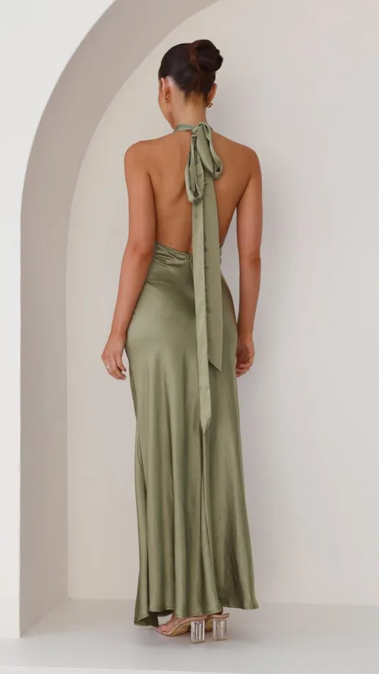 Billy J Dresses Women Amalia Maxi Dress 8211 Olive
