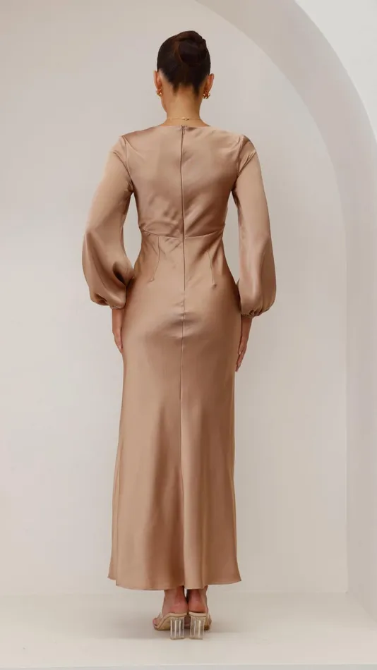 Billy J Dresses Women Brigitte Maxi Dress 8211 Latte