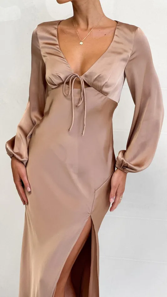 Billy J Dresses Women Brigitte Maxi Dress 8211 Latte