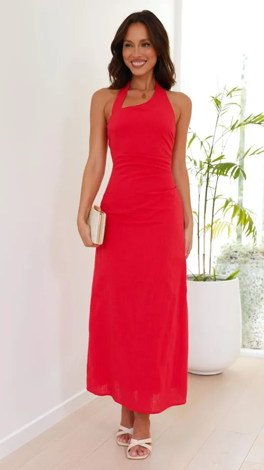 Billy J Dresses Women Casey Maxi Dress 8211 Red
