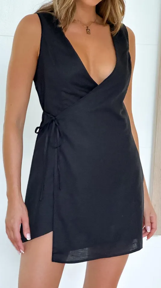 Billy J Dresses Women Ellie Wrap Dress 8211 Black