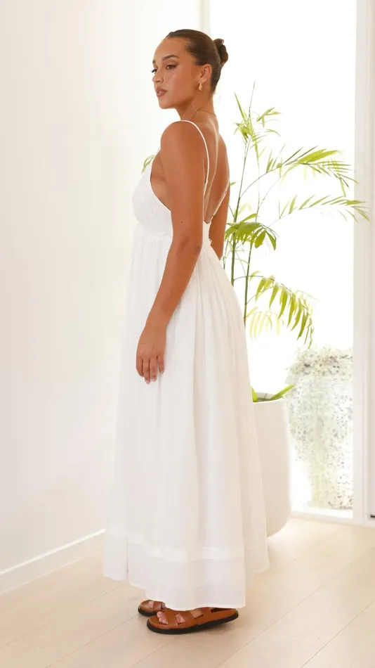 Billy J Dresses Women Elouise Maxi Dress 8211 White