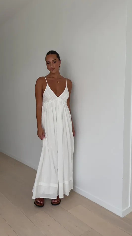 Billy J Dresses Women Elouise Maxi Dress 8211 White