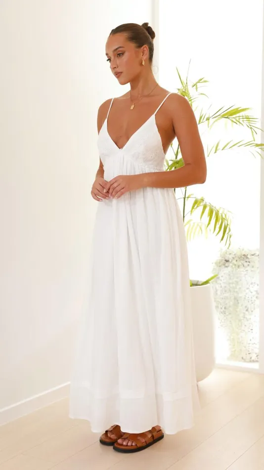 Billy J Dresses Women Elouise Maxi Dress 8211 White