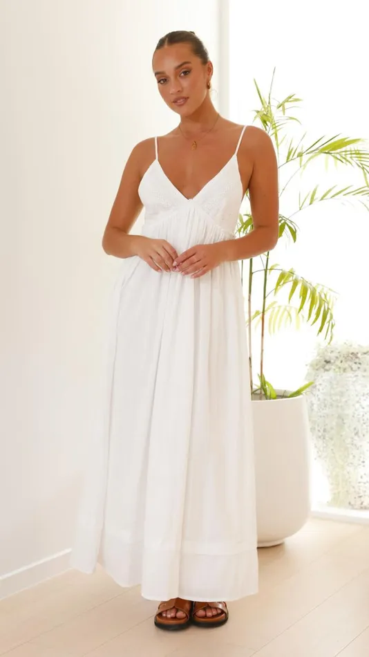 Billy J Dresses Women Elouise Maxi Dress 8211 White