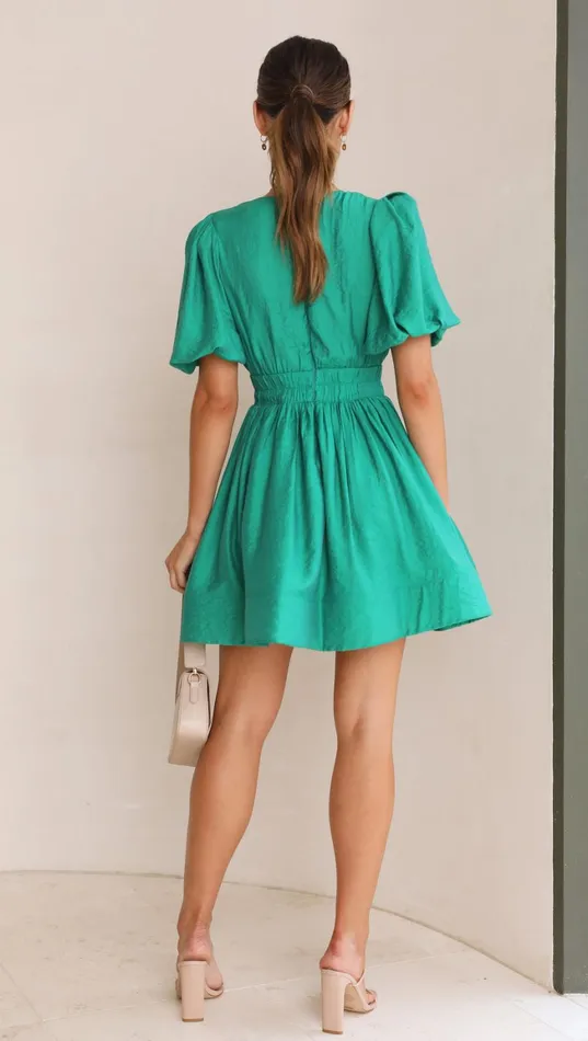 Billy J Dresses Women Erin Mini Dress 8211 Emerald
