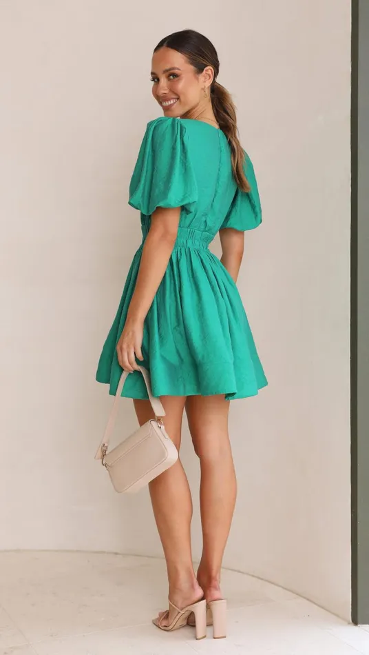 Billy J Dresses Women Erin Mini Dress 8211 Emerald