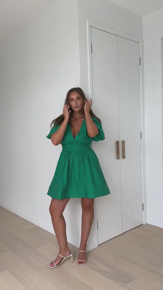 Billy J Dresses Women Erin Mini Dress 8211 Emerald