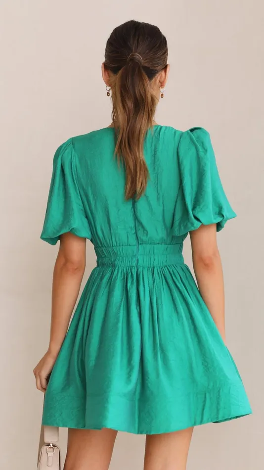 Billy J Dresses Women Erin Mini Dress 8211 Emerald