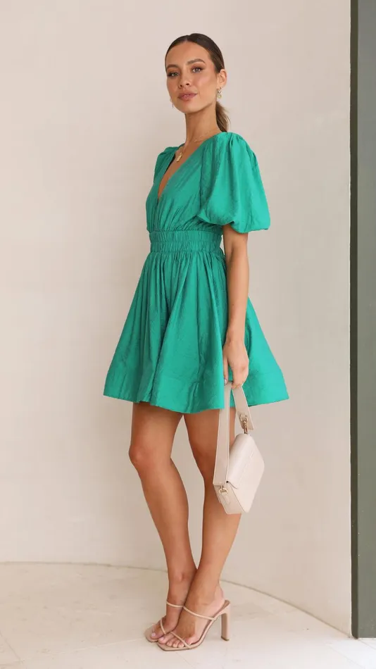Billy J Dresses Women Erin Mini Dress 8211 Emerald