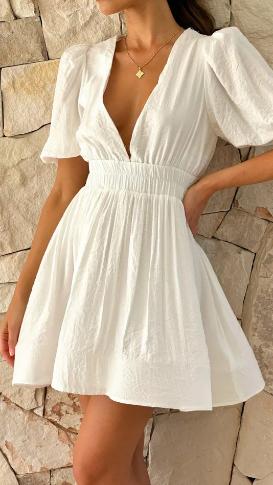 Billy J Dresses Women Erin Mini Dress 8211 White