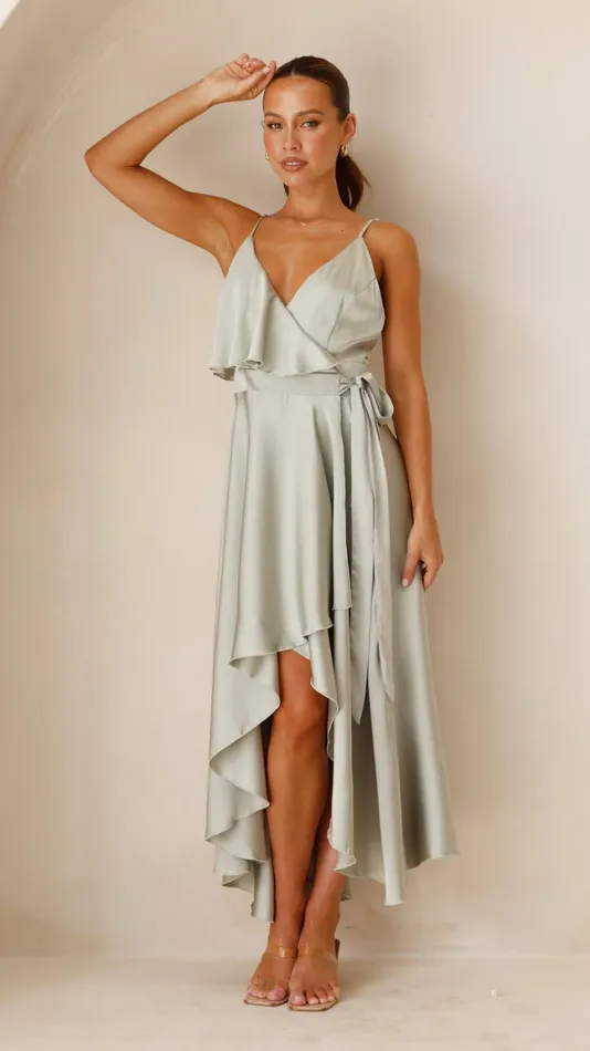 Billy J Dresses Women Gabriella Midi Dress 8211 Olive