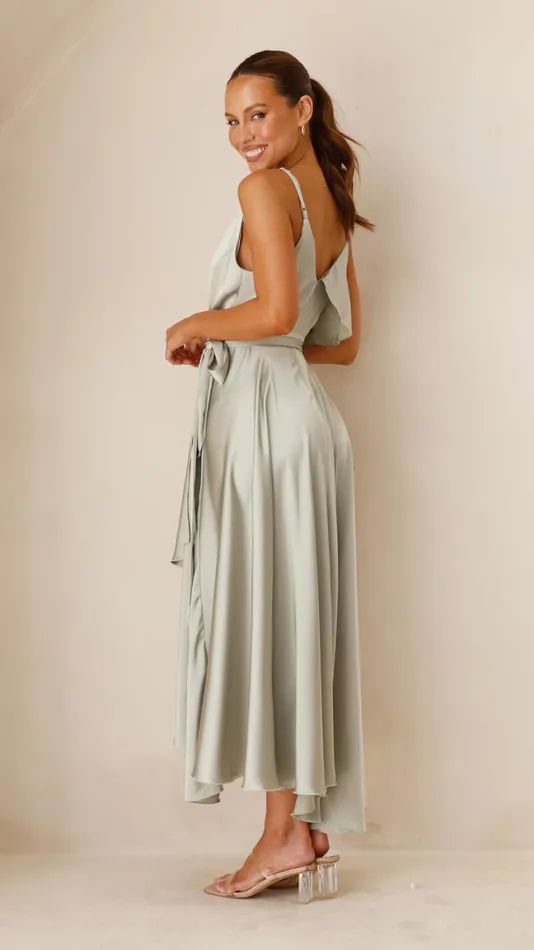 Billy J Dresses Women Gabriella Midi Dress 8211 Olive