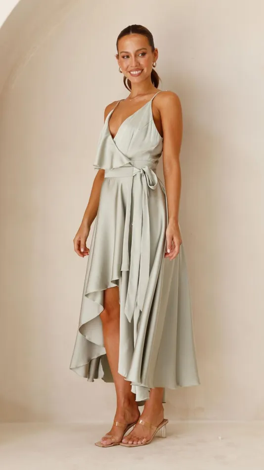 Billy J Dresses Women Gabriella Midi Dress 8211 Olive