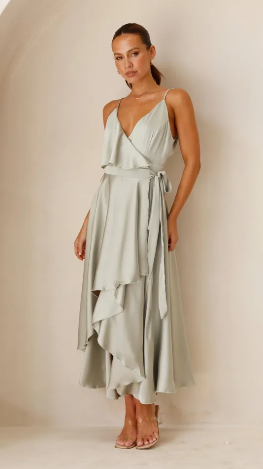 Billy J Dresses Women Gabriella Midi Dress 8211 Olive