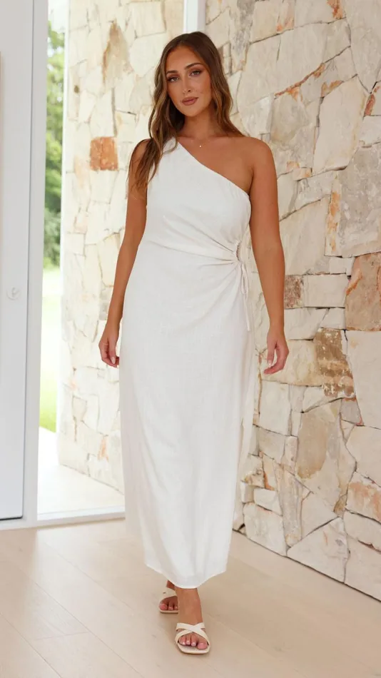 Billy J Dresses Women Galiena Midi Dress 8211 White