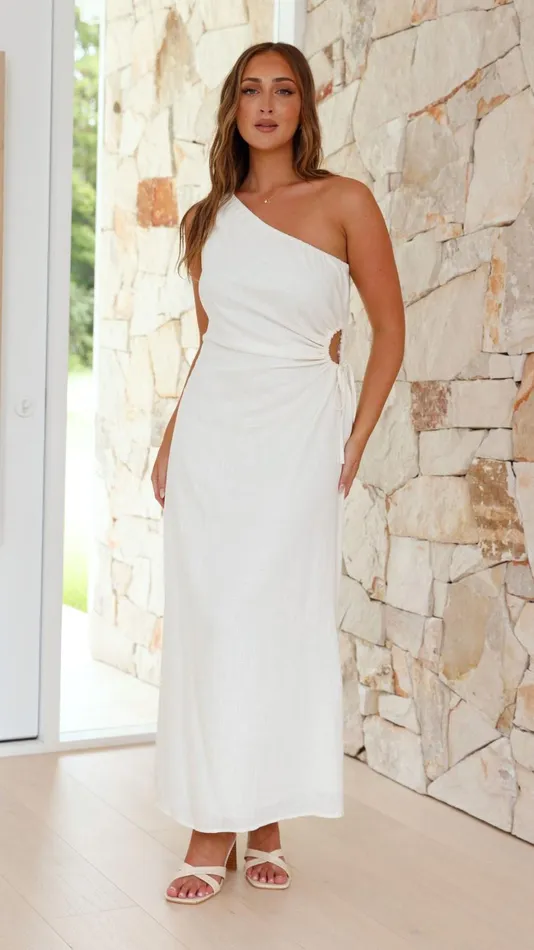 Billy J Dresses Women Galiena Midi Dress 8211 White
