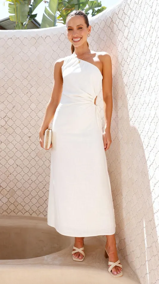 Billy J Dresses Women Galiena Midi Dress 8211 White