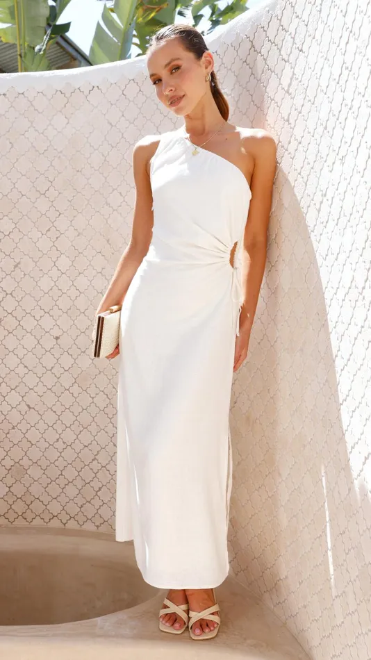 Billy J Dresses Women Galiena Midi Dress 8211 White