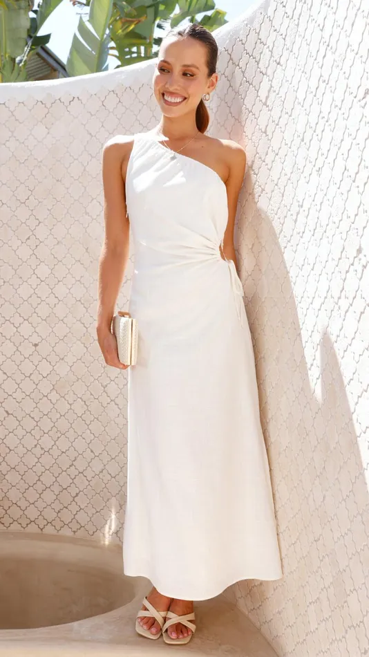 Billy J Dresses Women Galiena Midi Dress 8211 White