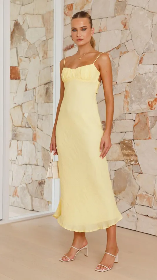 Billy J Dresses Women Galina Maxi Dress 8211 Yellow