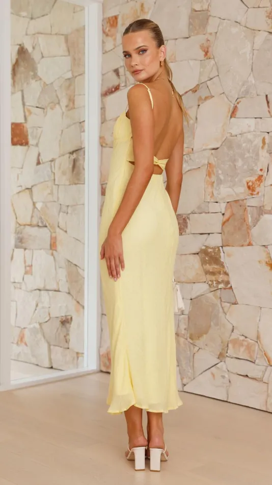 Billy J Dresses Women Galina Maxi Dress 8211 Yellow