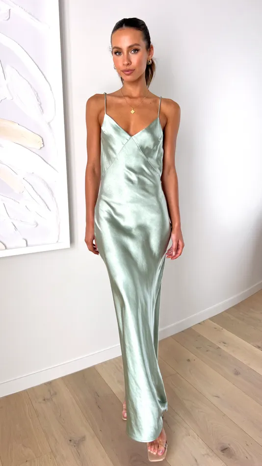 Billy J Dresses Women Gisella Maxi Dress 8211 Sage