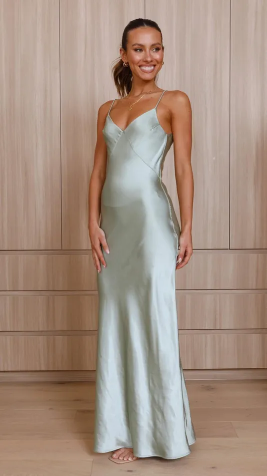 Billy J Dresses Women Gisella Maxi Dress 8211 Sage