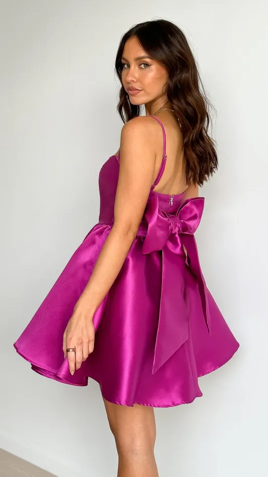 Billy J Dresses Women Ichiko Mini Dress 8211 Magenta